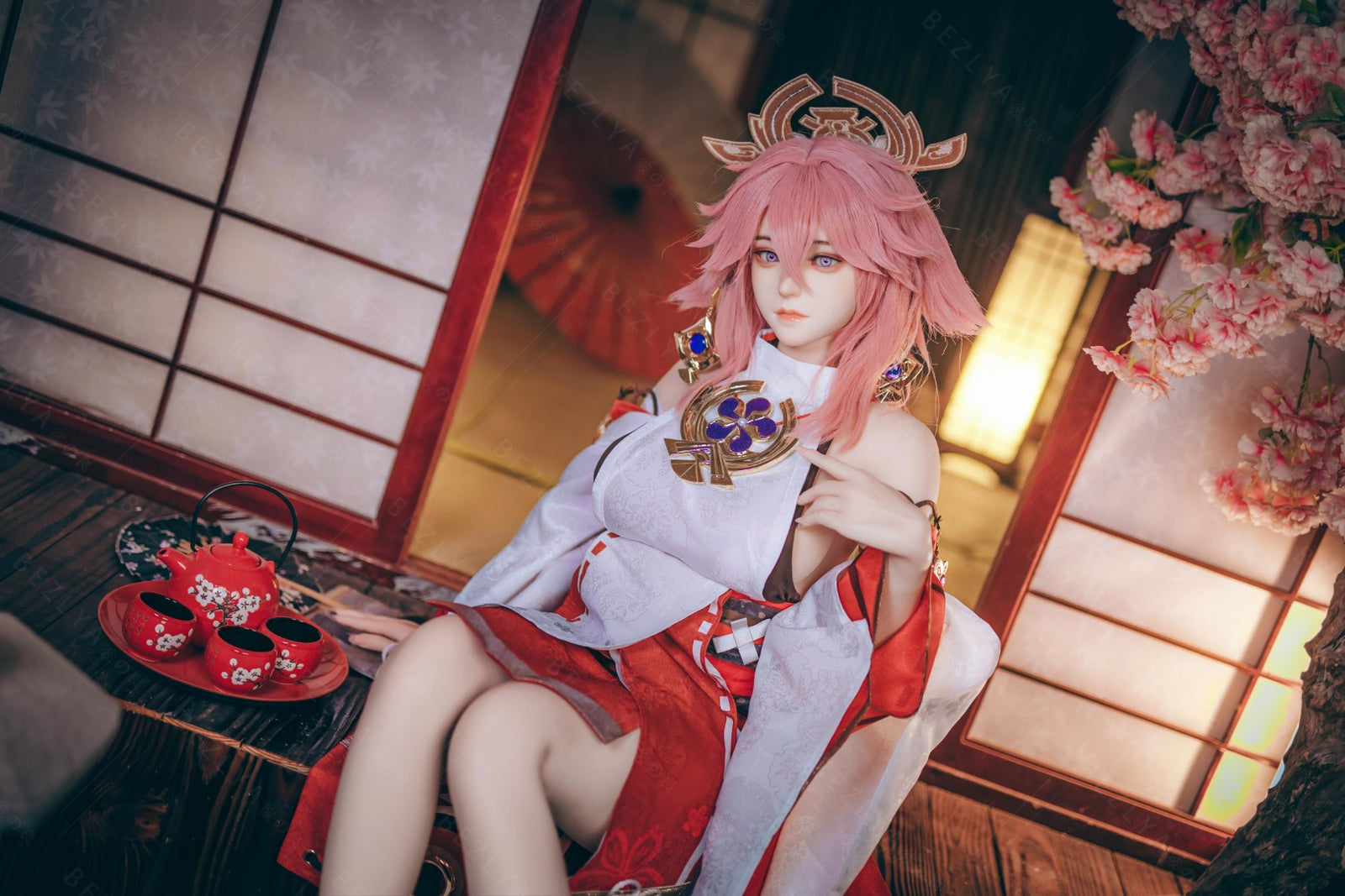 Yae Miko Sexdocka (Bezlya Doll 155cm E-kupa 2.2CF Silikon)