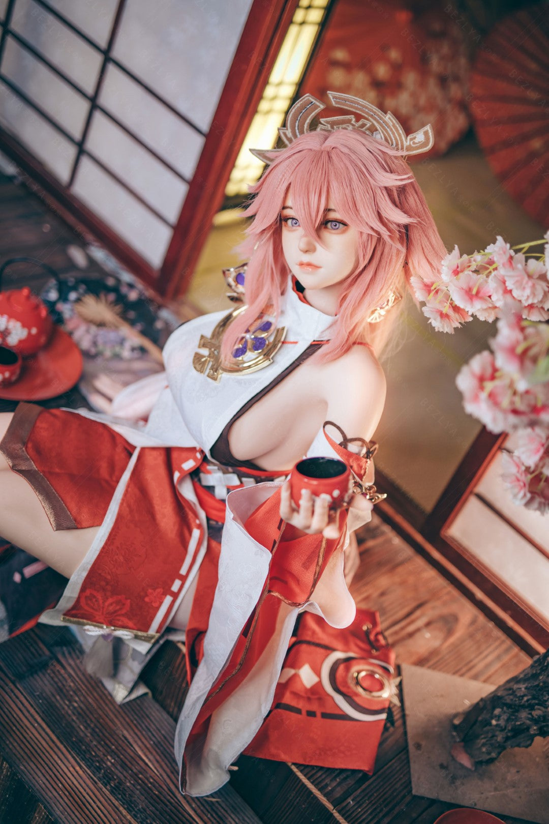 Yae Miko Sexdocka (Bezlya Doll 155cm E-kupa 2.2CF Silikon)