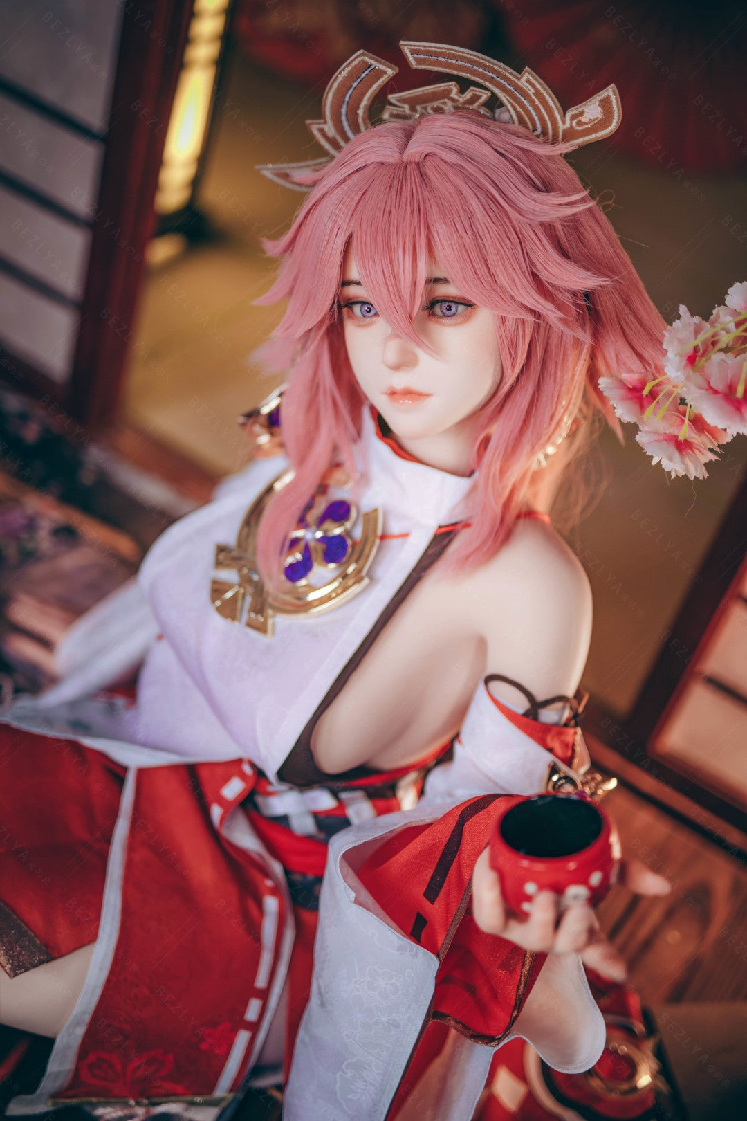 Yae Miko Sexdocka (Bezlya Doll 155cm E-kupa 2.2CF Silikon)