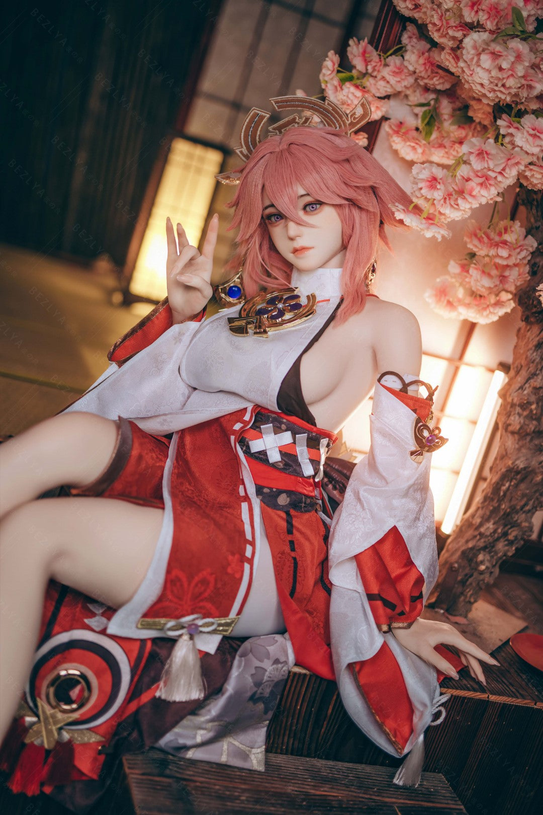 Yae Miko Sexdocka (Bezlya Doll 155cm E-kupa 2.2CF Silikon)