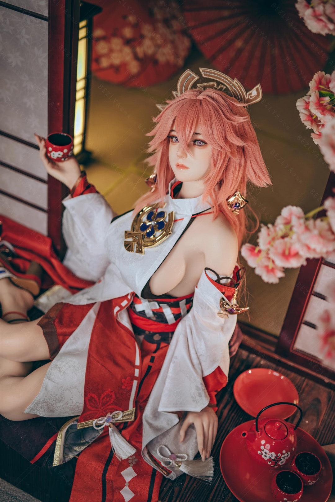 Yae Miko Sexdocka (Bezlya Doll 155cm E-kupa 2.2CF Silikon)