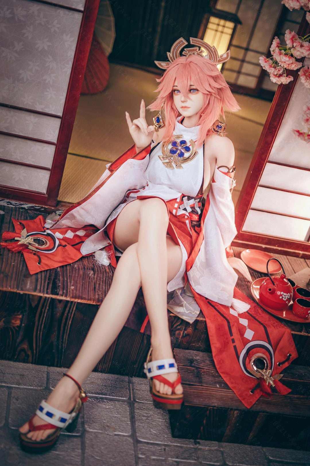 Yae Miko Sexdocka (Bezlya Doll 155cm E-kupa 2.2CF Silikon)