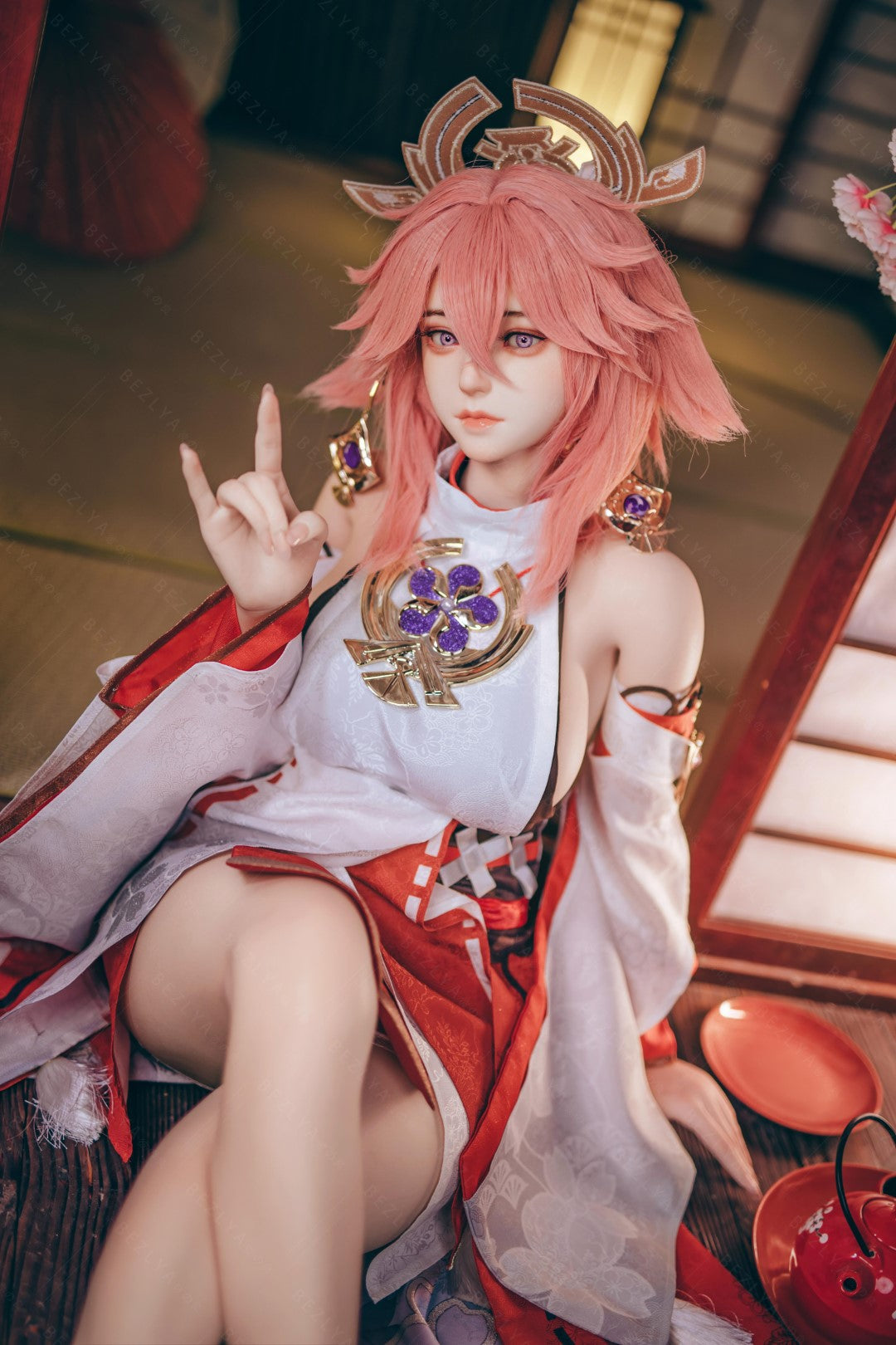 Yae Miko Sexdocka (Bezlya Doll 155cm E-kupa 2.2CF Silikon)