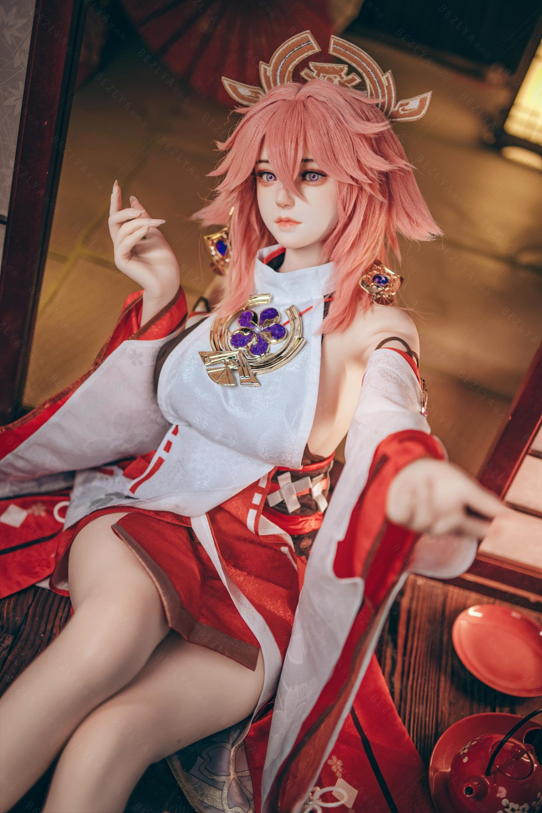 Yae Miko Sexdocka (Bezlya Doll 155cm E-kupa 2.2CF Silikon)