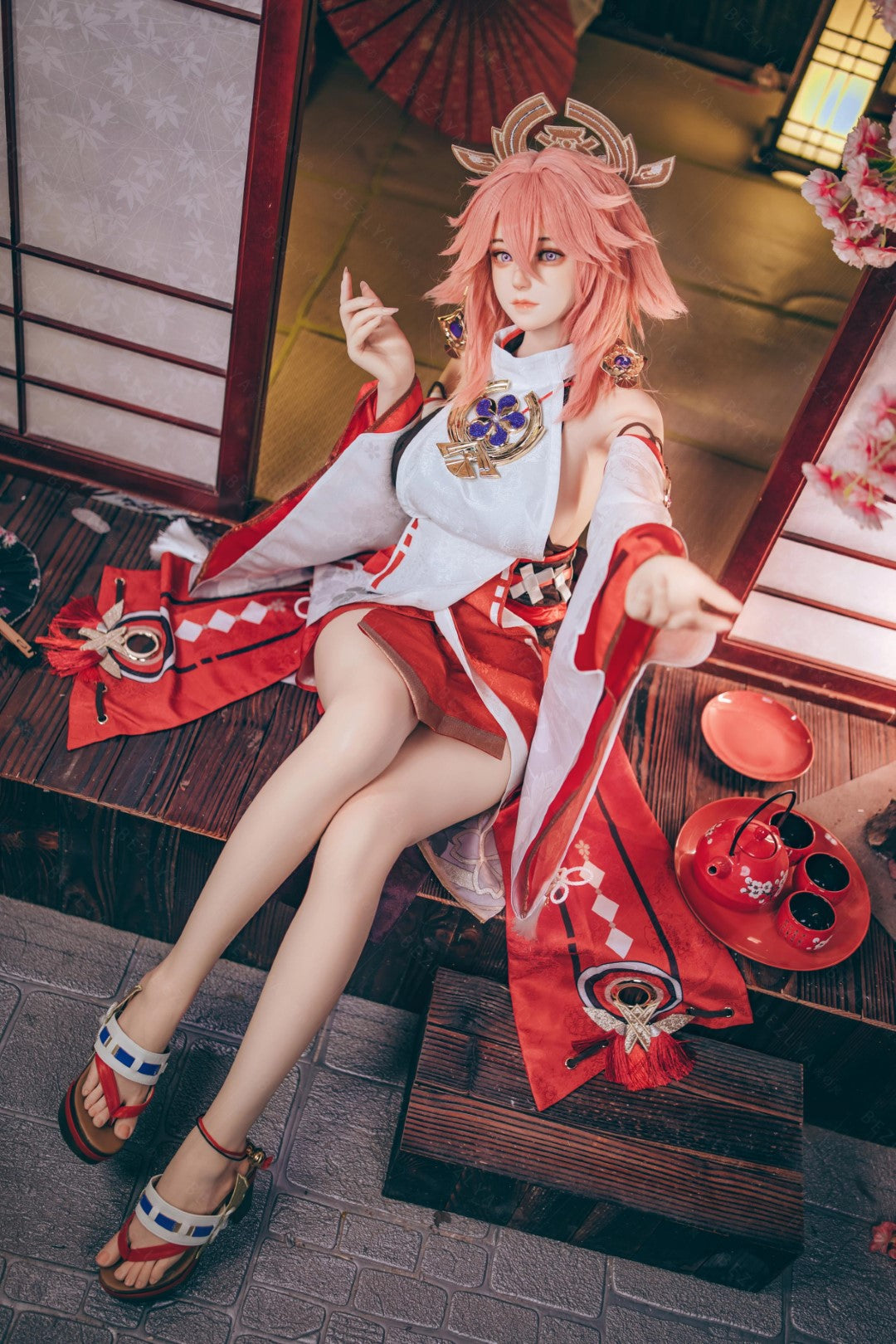 Yae Miko Sexdocka (Bezlya Doll 155cm E-kupa 2.2CF Silikon)