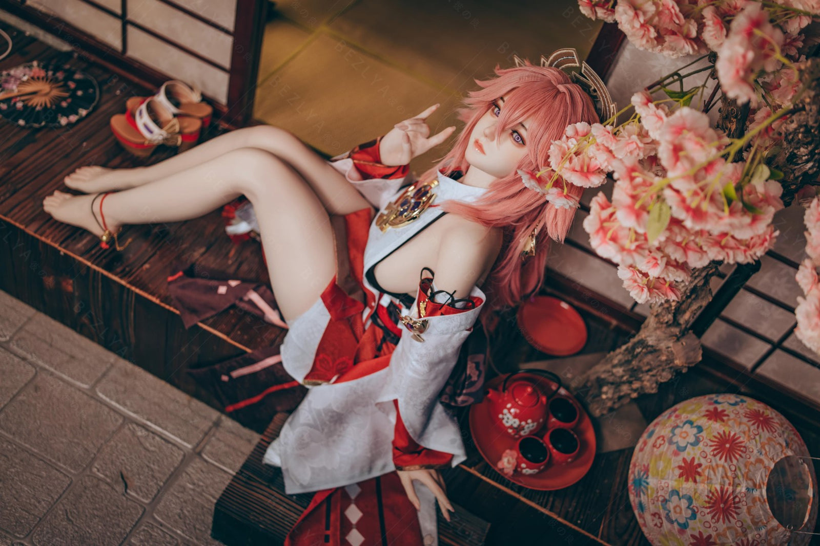 Yae Miko Sexdocka (Bezlya Doll 155cm E-kupa 2.2CF Silikon)