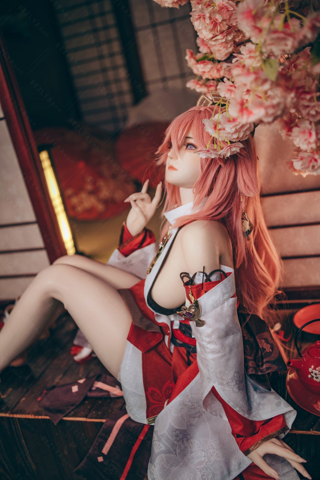 Yae Miko Sexdocka (Bezlya Doll 155cm E-kupa 2.2CF Silikon)