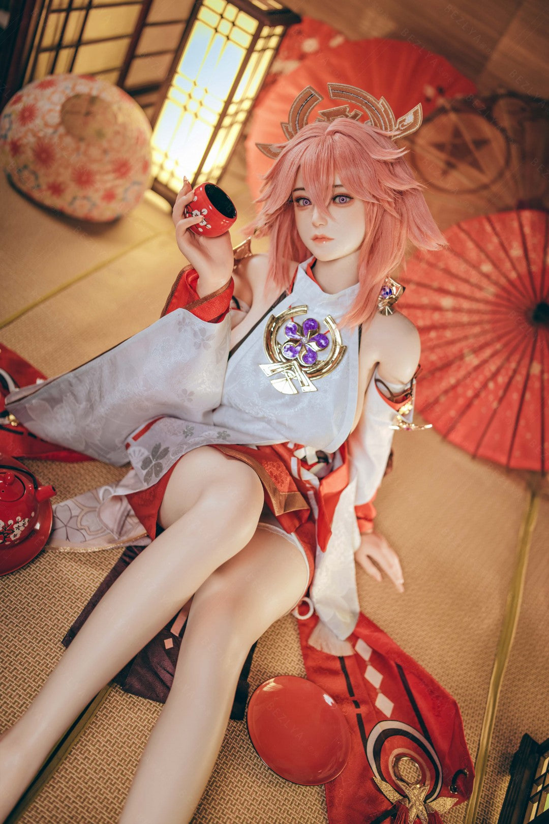 Yae Miko Sexdocka (Bezlya Doll 155cm E-kupa 2.2CF Silikon)