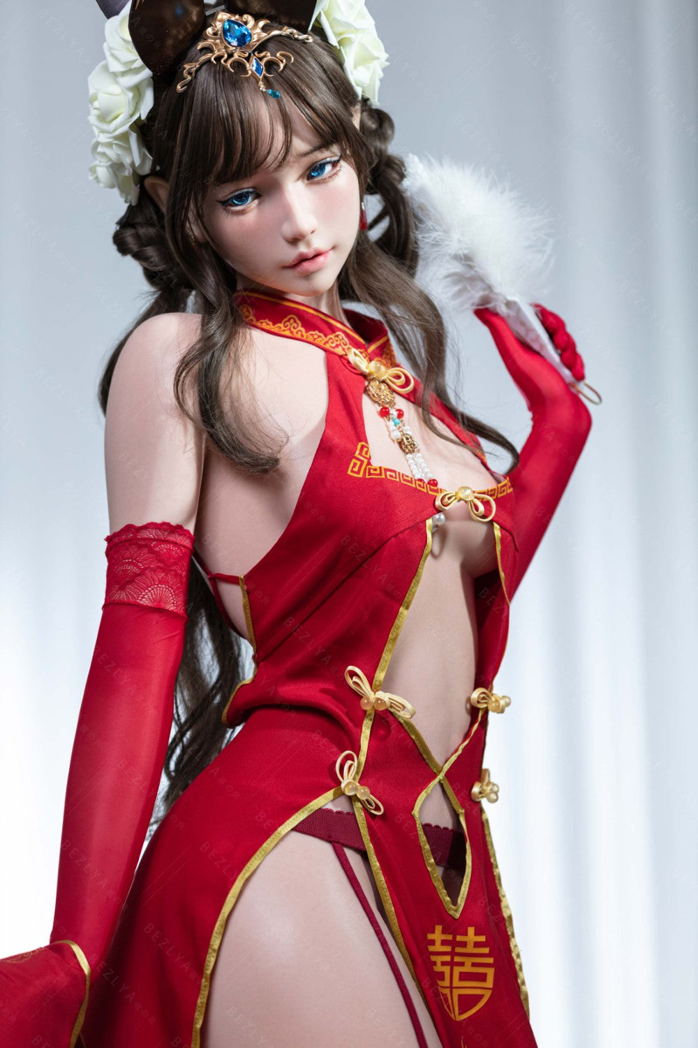 Mandraradora seksinukke (Bezlya Doll 155 cm B-cup 2.1 silikoni)