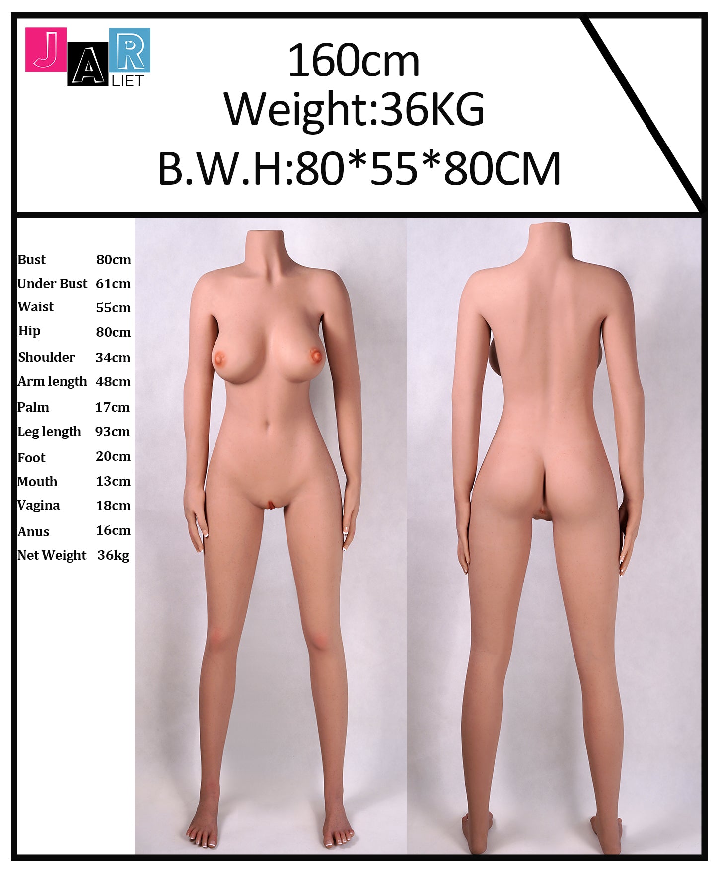 Helen seksinukke (Jarliet 160cm D-cup TPE+silikoni)