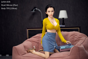 Fine sex doll (Jarli 150cm D-cup TPE+silicone)