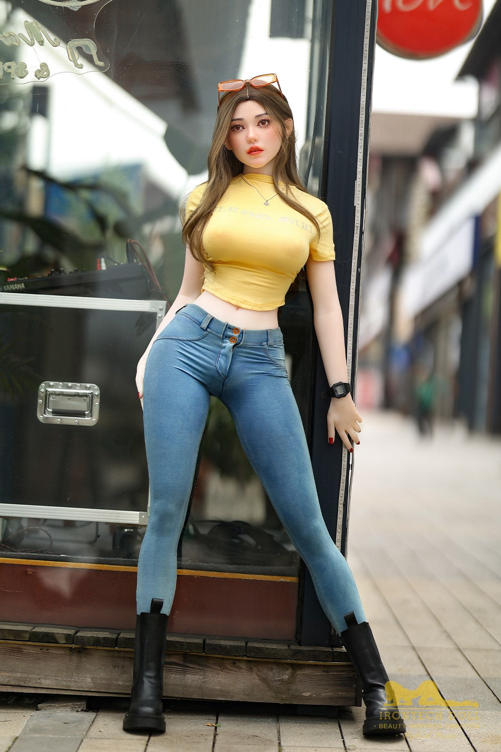 Eileen Sexdocka (Irontech Doll 159cm G-Kupa S40 TPE+Silikon)