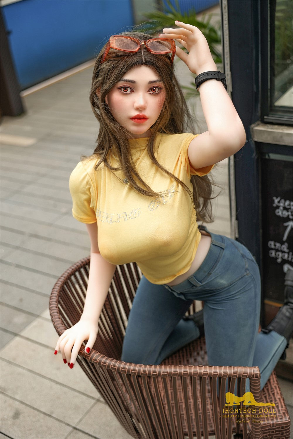 Eileen seksinukke (Irontech Doll 159 cm G-cup S40 TPE+silikoni)