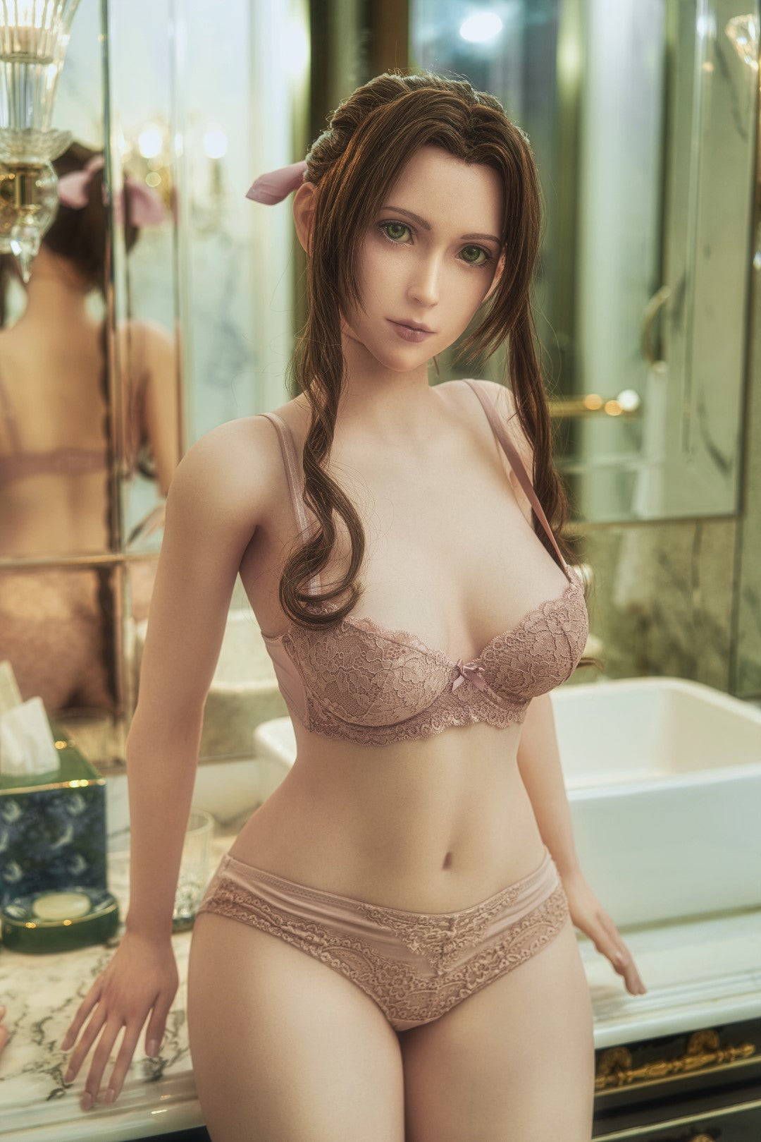 Aerith Sex doll (Game Lady 167cm d-cup No.04 silicone)