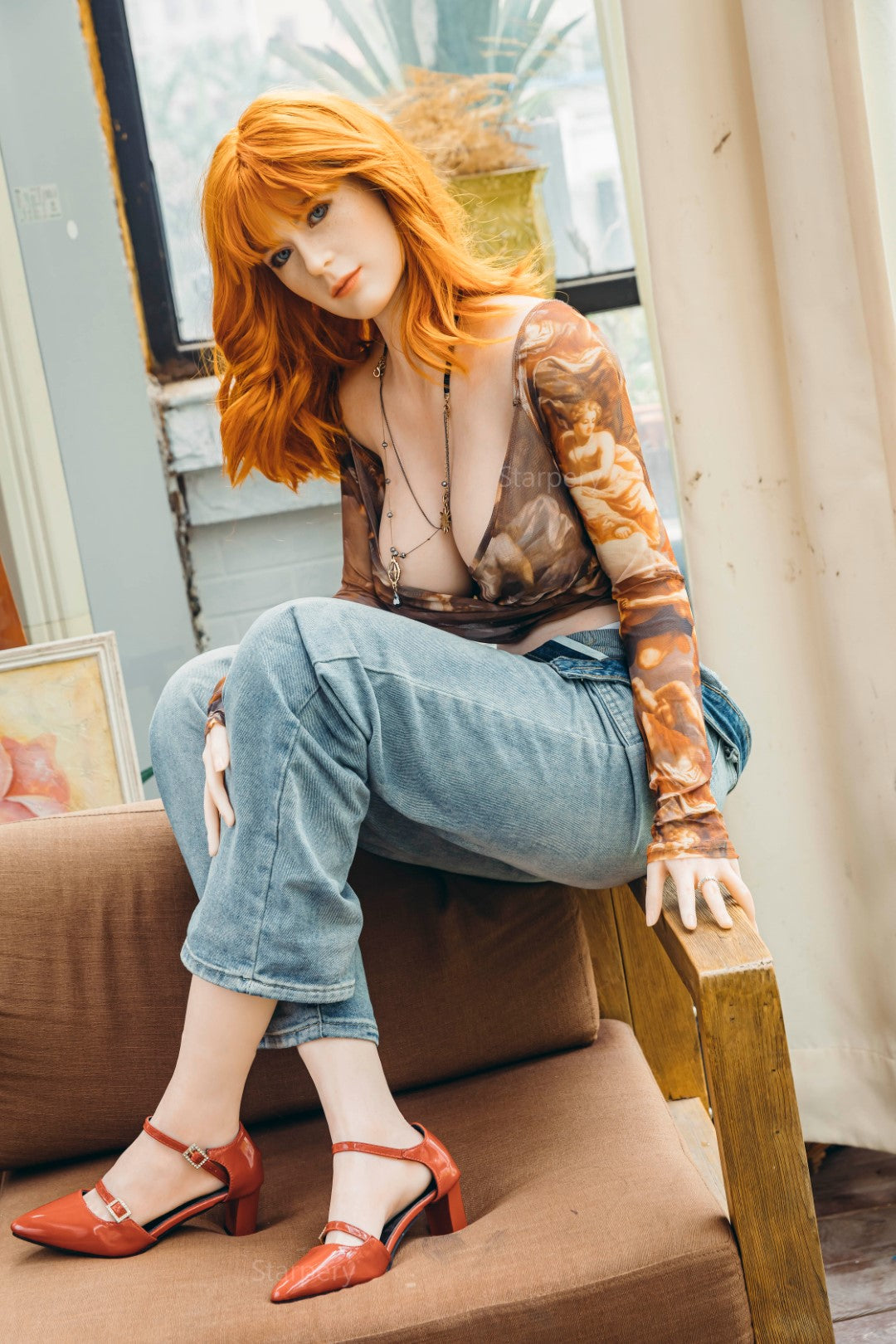 Gill Sexdocka (Starpery 172cm F-kupa TPE+Silikon)