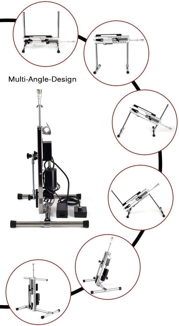 Ammattimainen seksikone säädettävällä nopeudella ja kaksoisohjauksella - 120 W moottori