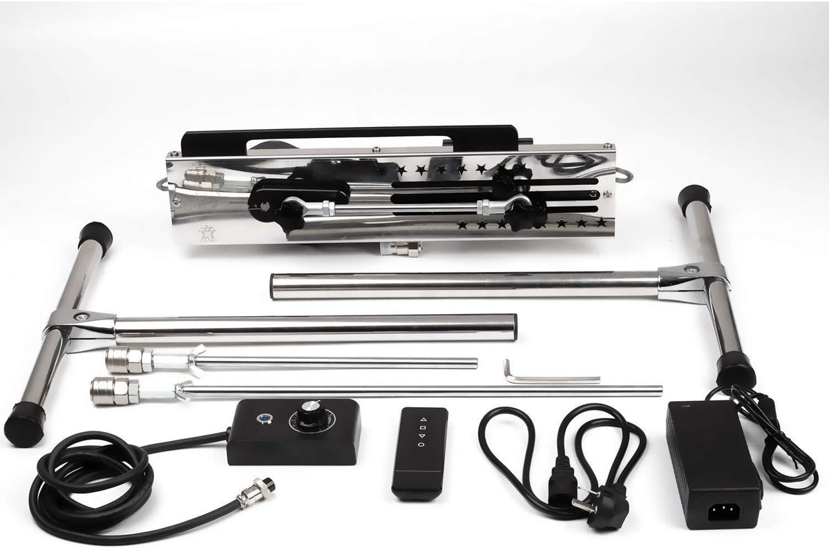 Ammattimainen seksikone säädettävällä nopeudella ja kaksoisohjauksella - 120 W moottori