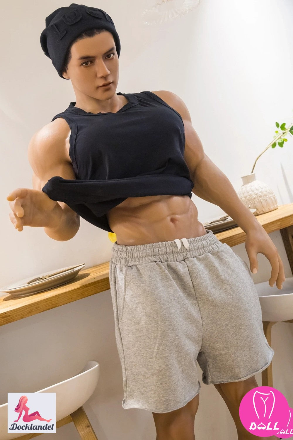Richard -uros seksinukke (YJL Doll 180 cm MD012 silikoni)