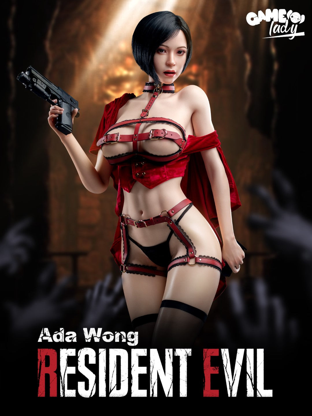 Ada Wong seksinukke (Game Lady 171cm G-cup Nro 21 silikoni)