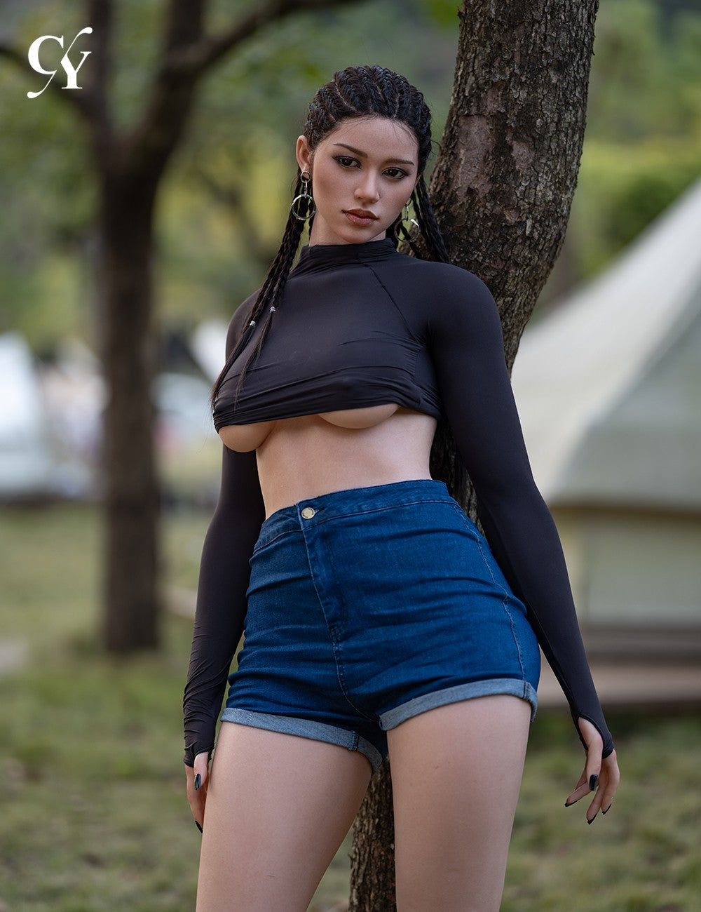 Amber Sexdocka (TOP CYDOLL 170cm D-kupa TPE+Silikon)