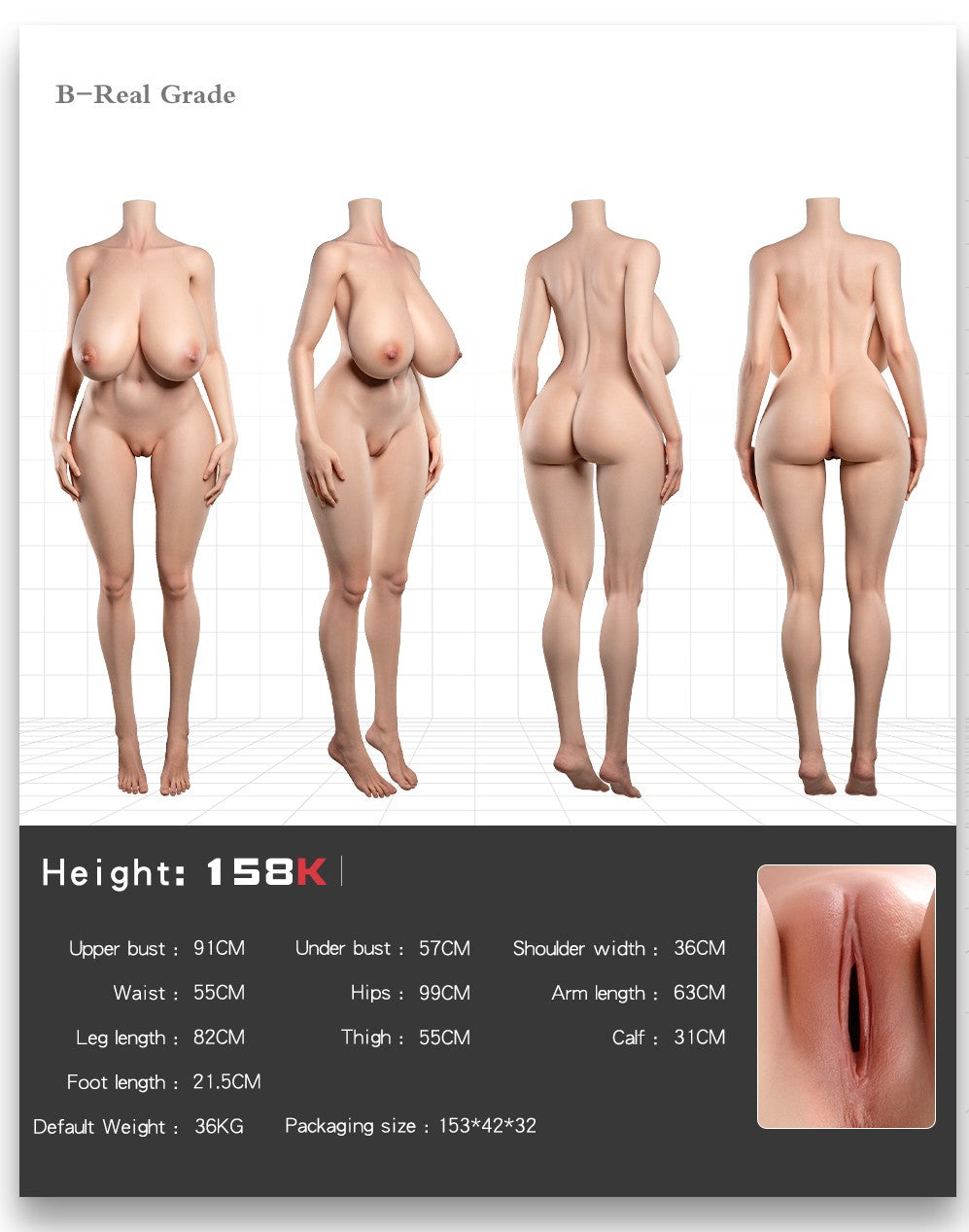 Scorpio Sexdocka (Doll Senior 158cm K-Kupa #C05 RST Silikon)