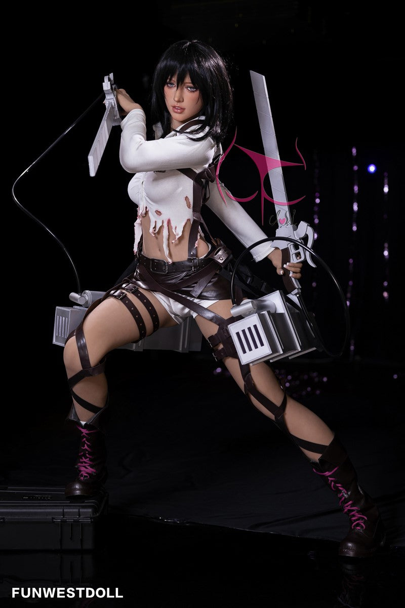 Mikasa Chloe Sex doll (FunWest Doll 159cm A-cup #035 TPE)