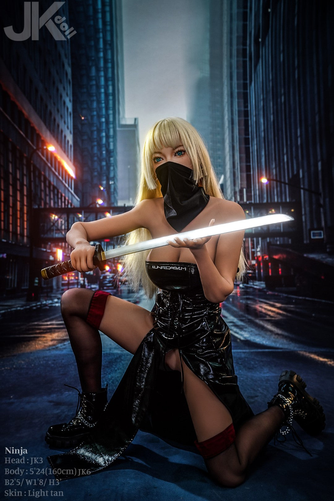 Ninja seksinukke (JK-Doll 160cm D-cup JK3 TPE)