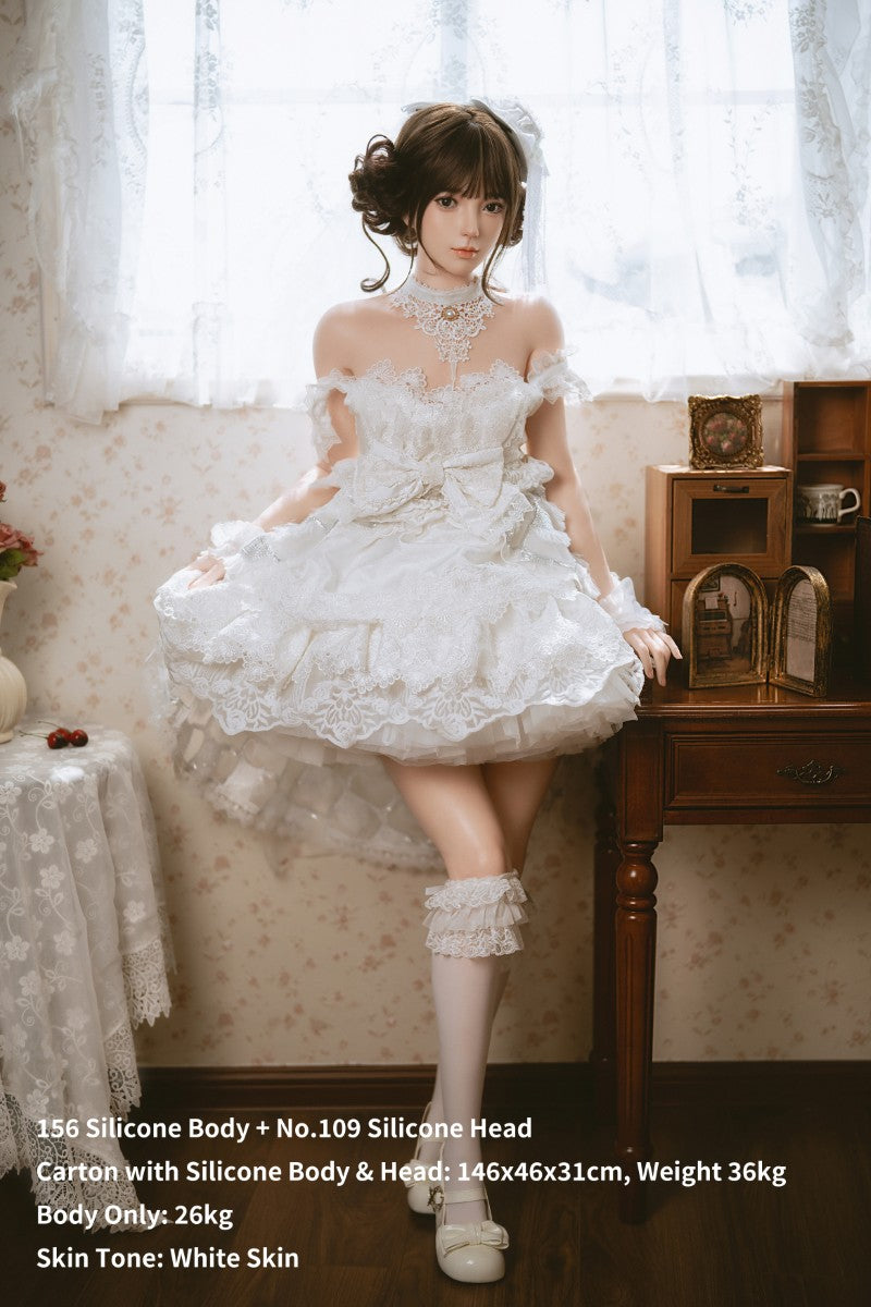 Lolita seksinukke (Jiusheng 156cm B-cup #109 silikoni)