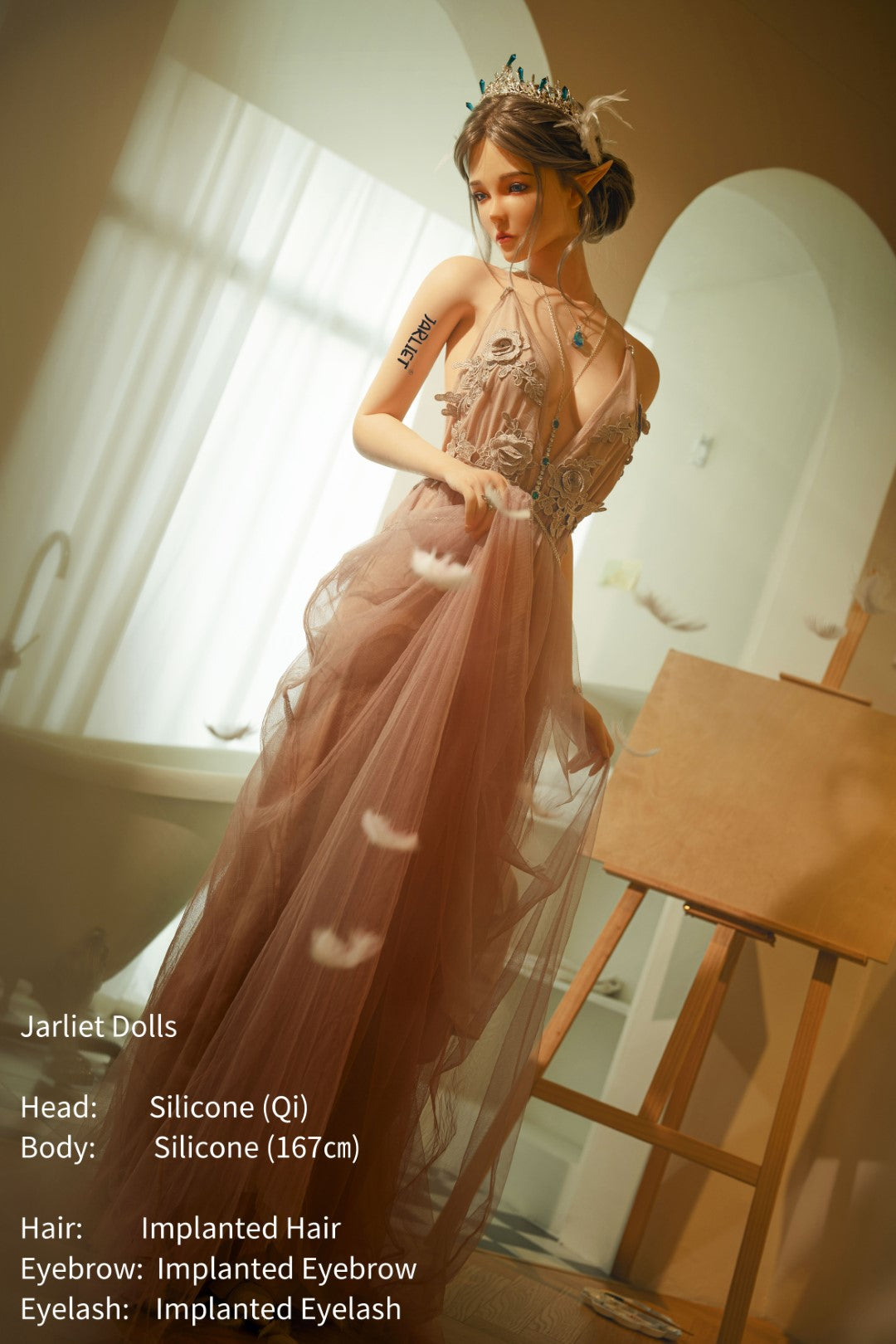Qi seksinukke (Jarliet 167 cm b-cup silikoni)
