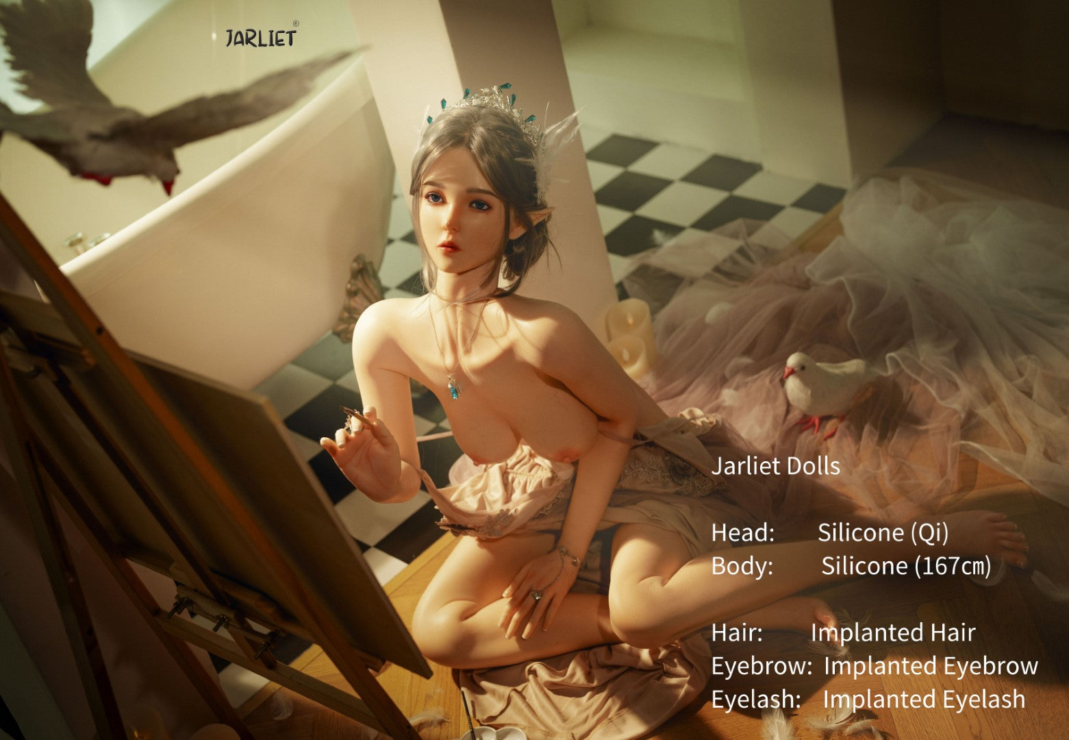 Qi Sex doll (Jarliet 167cm B-cup silicone)