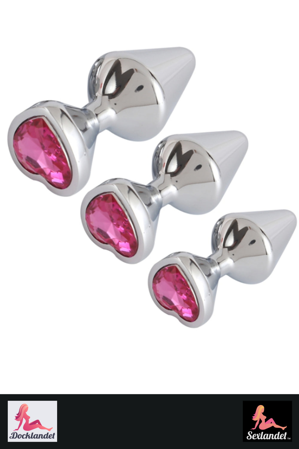 Buttplug i Aluminium – Set med 3 Storlekar
