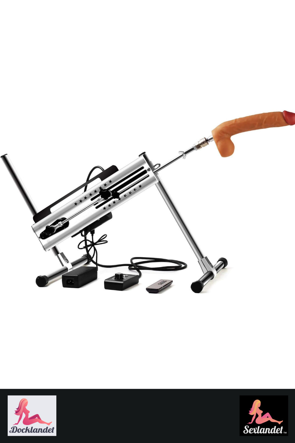 Professional sex machine with adjustable speed &amp; double control - 120W engine
