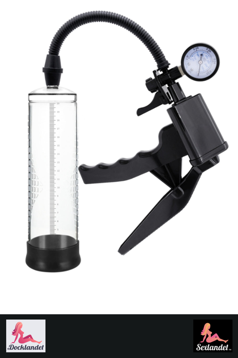 Penis pump manual - with pressure gauge (sex country)