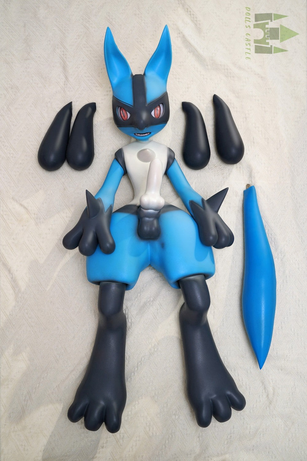 Lucario Manlig Sexdocka (Dolls Castle 120cm Silikon)