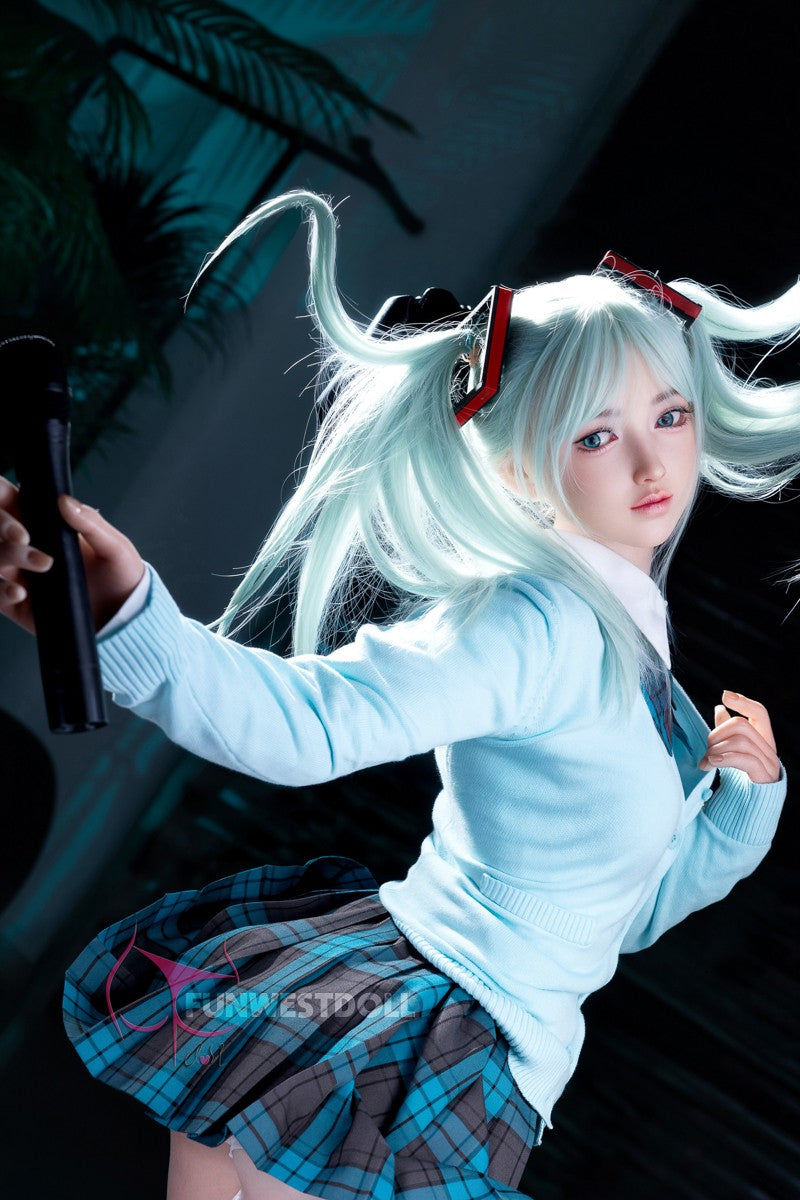 Hatsune Miko Sexdocka (FunWest Doll 159cm A-Kupa #041S Silikon)