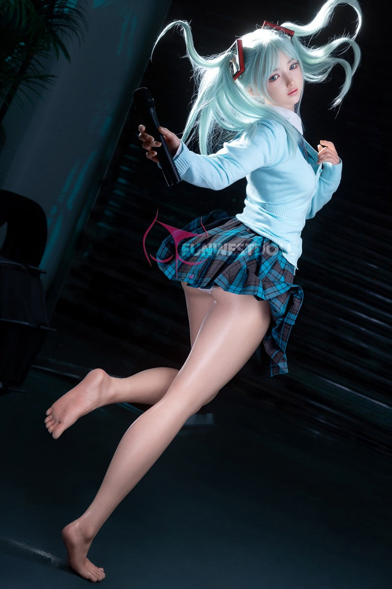 Hatsune Miko Sexdocka (FunWest Doll 159cm A-Kupa #041S Silikon)