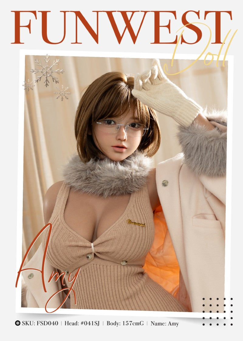 Amy seksinukke (FunWest Doll 157 cm G-cup #041SJ RST silikoni)