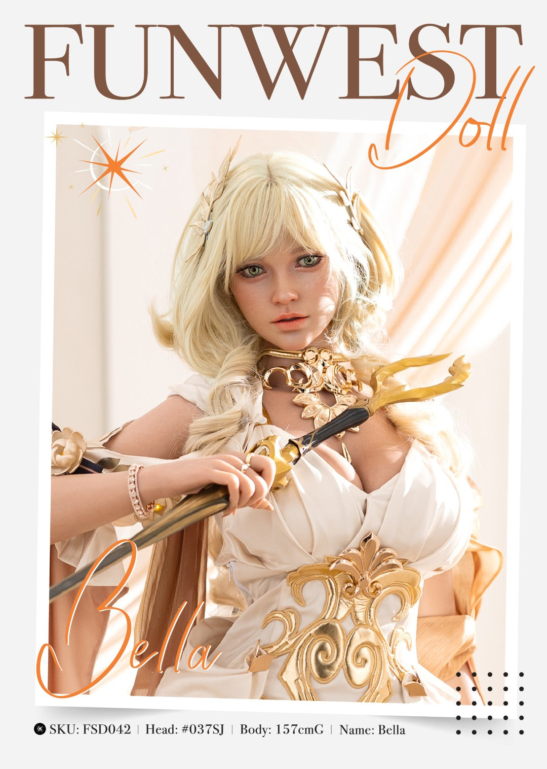 Bella Sexdocka (FunWest Doll 157cm G-Kupa #037SJ RST Silikon)