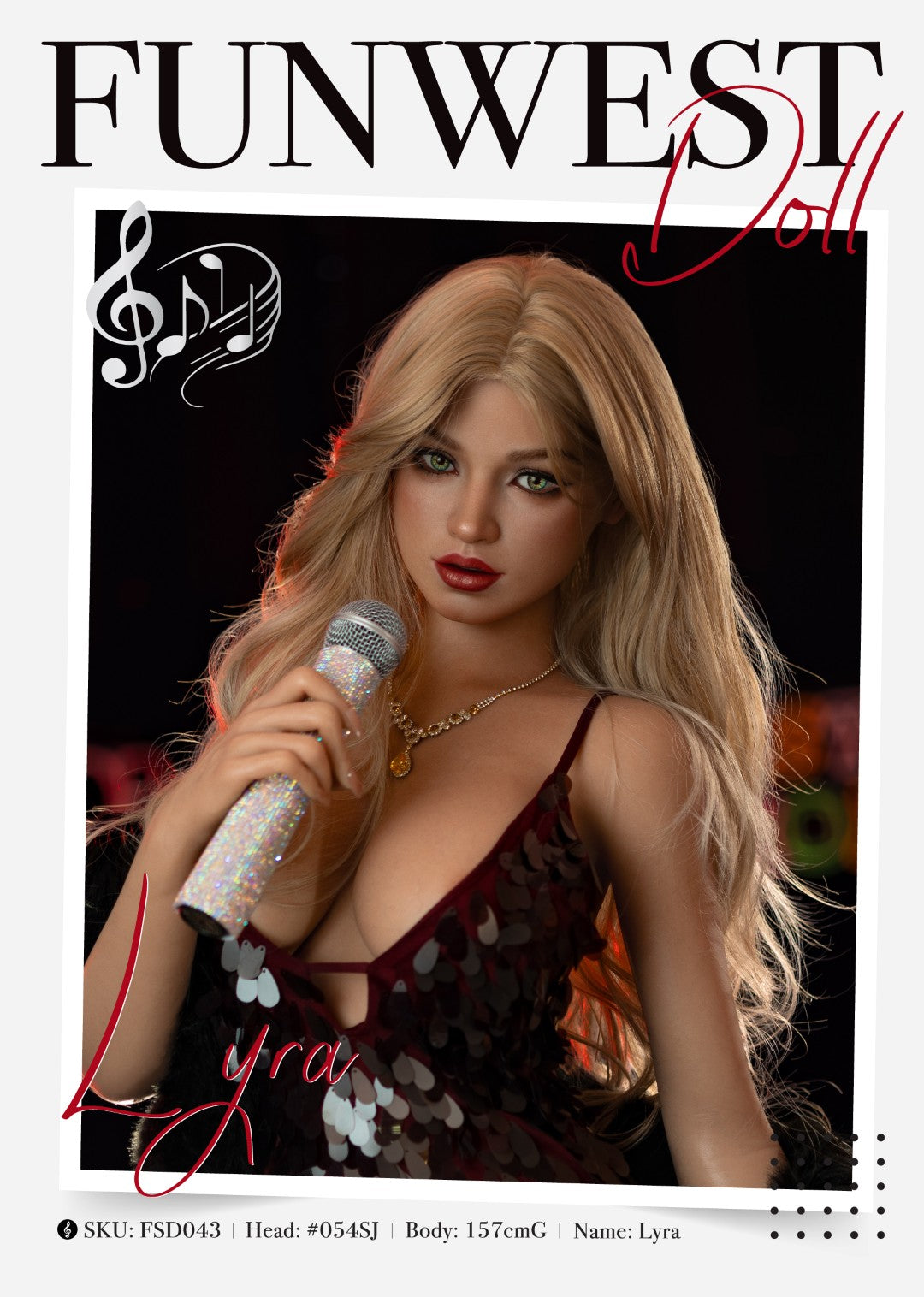 Lyra Sexdocka (FunWest Doll 157cm G-Kupa #054SJ RST Silikon)