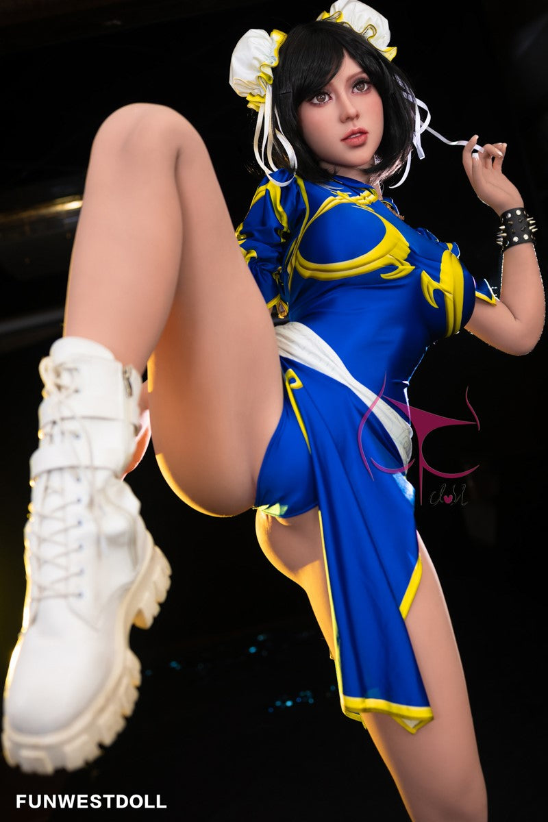 Chun li seksinukke (FunWest Doll 155 cm f-cup #032 TPE)