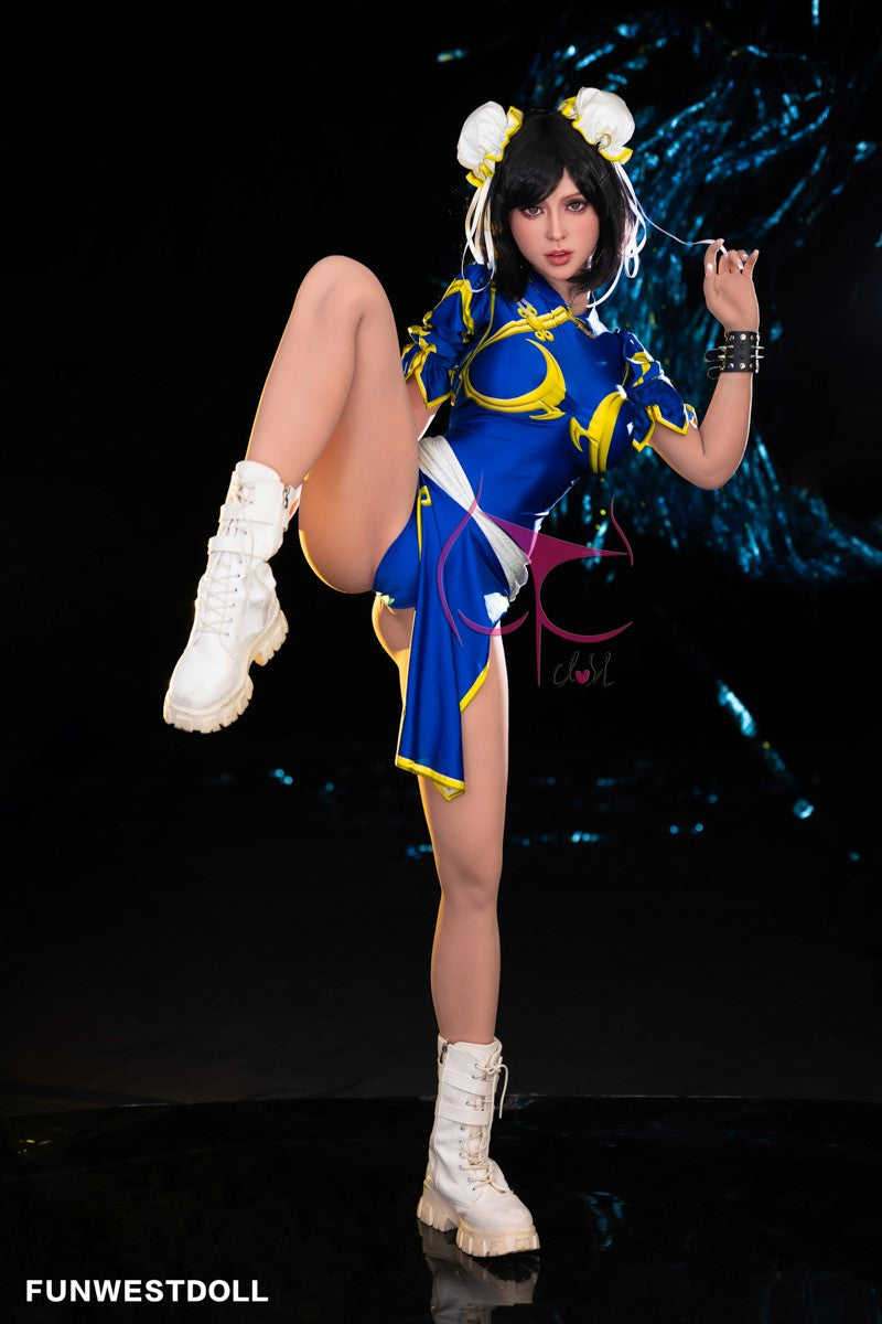 Chun li seksinukke (FunWest Doll 155 cm f-cup #032 TPE)
