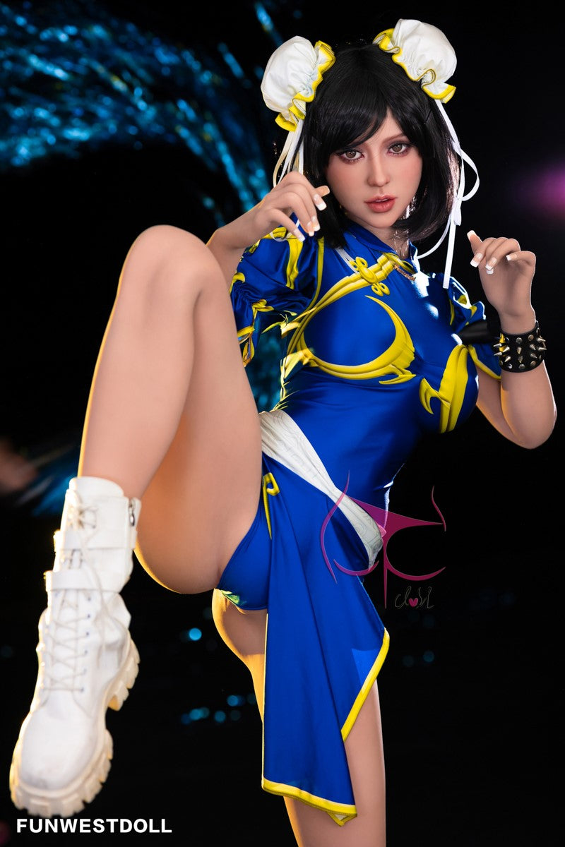 Chun li seksinukke (FunWest Doll 155 cm f-cup #032 TPE)