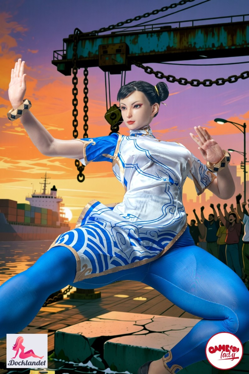 The Street Fighter sex doll “Chun Li” from Game Lady is an exclusive cosplay doll inspired by the legendary fighting game heroine. With authentic facial features, athletic thigh-focused body and carefully designed details, she captures the character's iconic look, while the flexible skeleton and realistic silicone material provide natural poses and a very lifelike feel.

The Chun Li sex doll is 169 cm tall and has a muscular body with large thighs and F-cup breasts. 