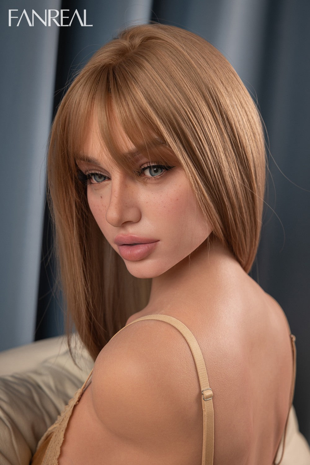 Lila Torso Sexdocka (FanReal Doll 111cm F-kupa RST Silikon)