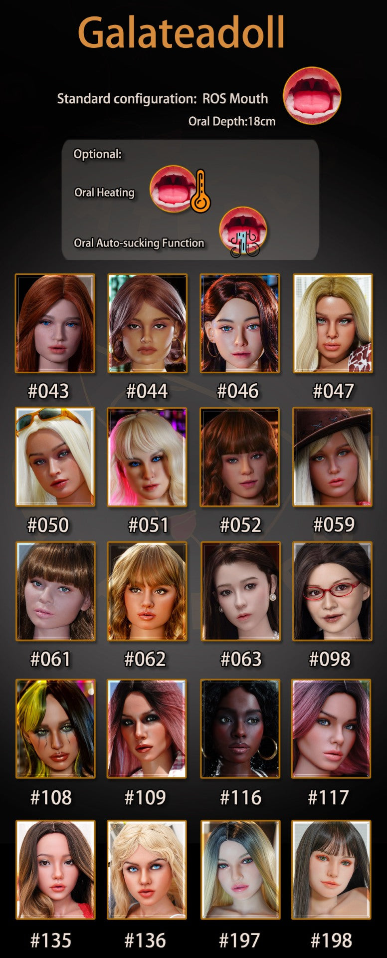 Extra huvud (Galatea Doll Silikon Original)