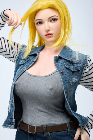 Joline Android 18 Sex Doll (Irontech Doll 159 cm G-cup S41 silikoni)