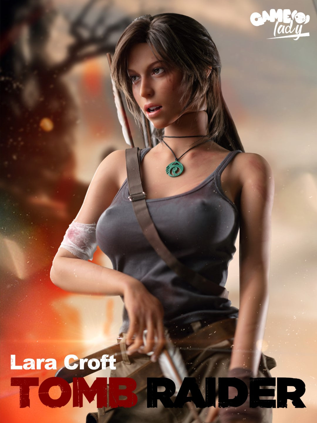 Lara Croft Sexdocka (Game Lady 166cm E-Kupa No.20 Silikon)
