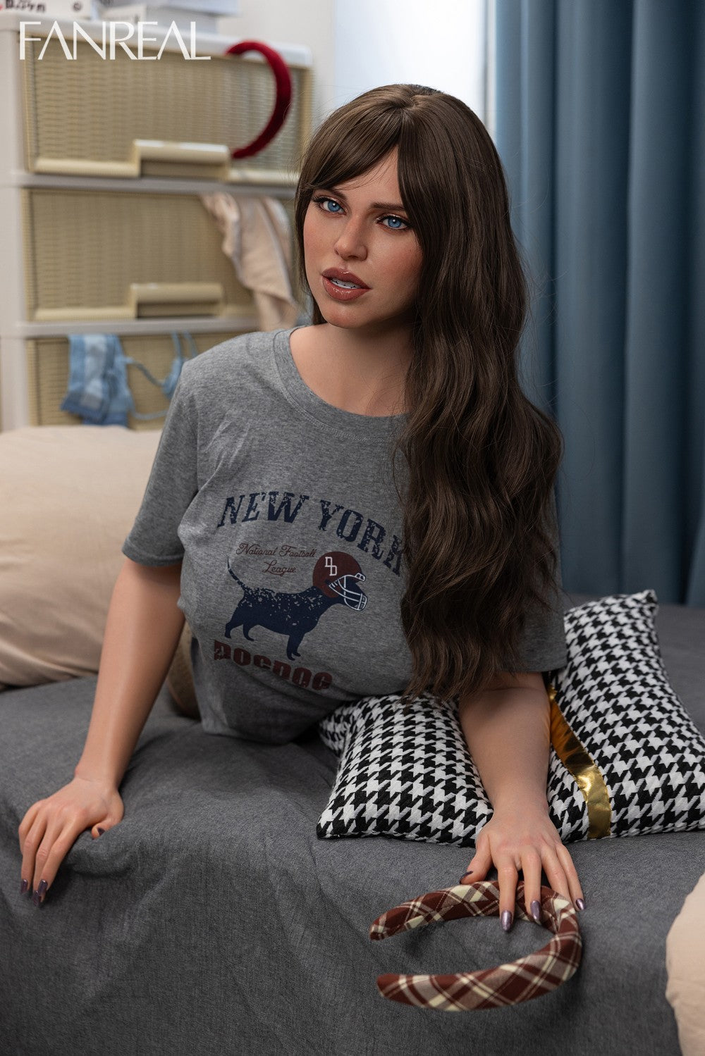 Gina -vartalo seksinukke (FanReal Doll 95 cm G-cup silikoni) EXPRESS