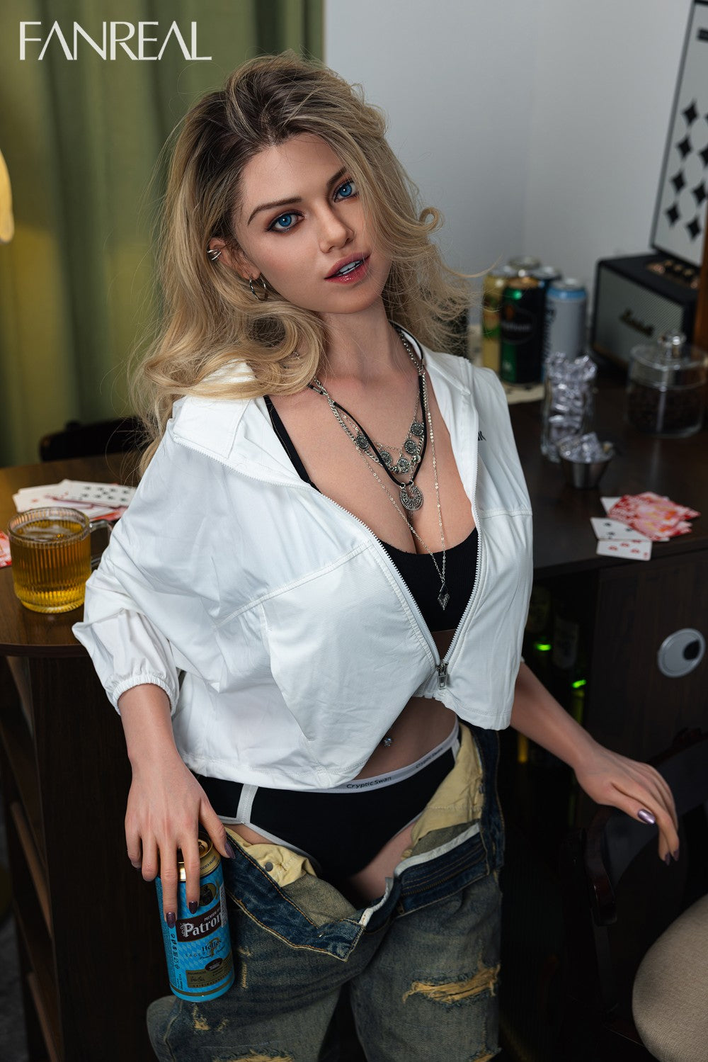 Maria seksinukke (FanReal Doll 168cm F-cup silikoni)