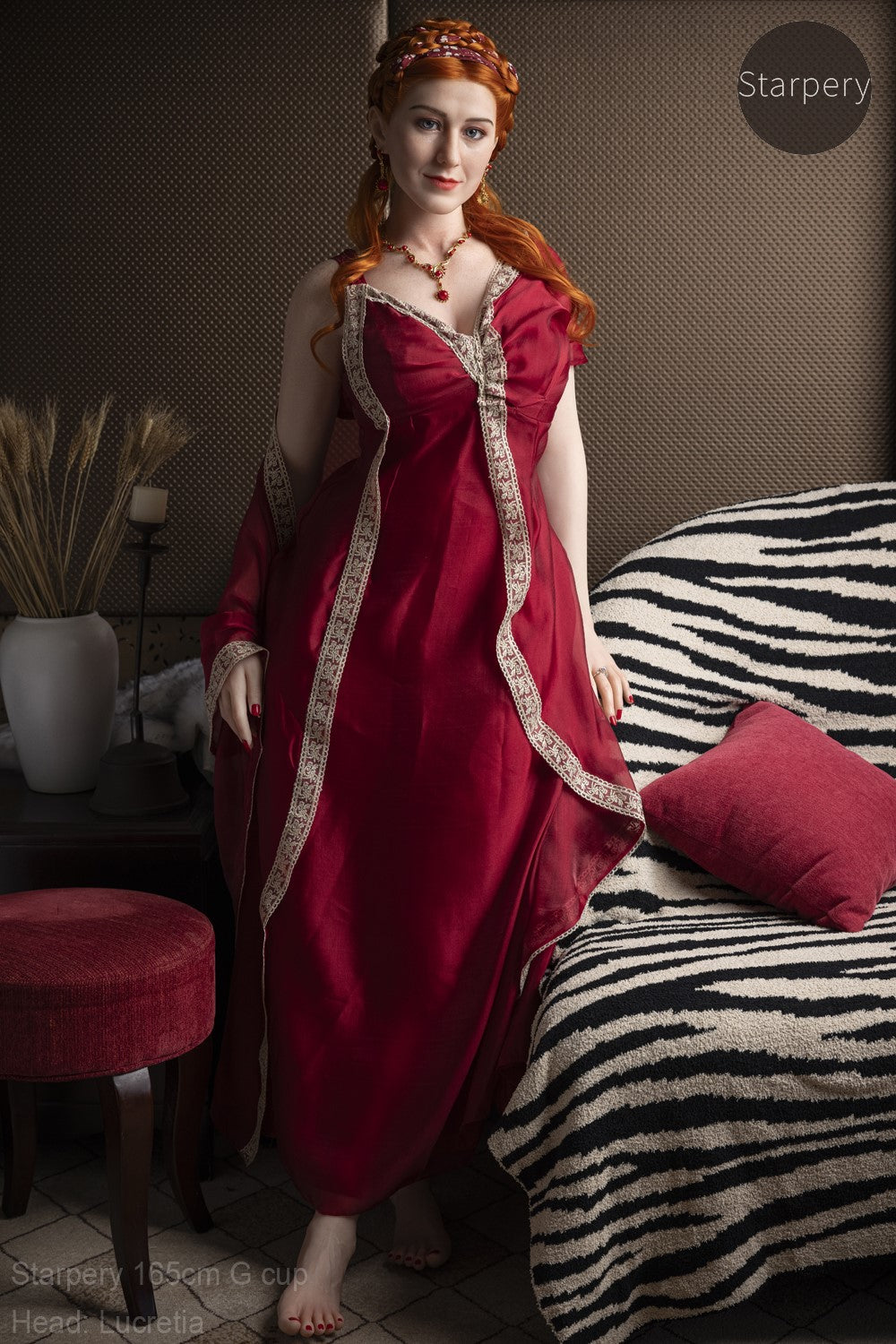 Lucretia seksinukke (Starpery 165 cm G-cup TPE+silikoni)